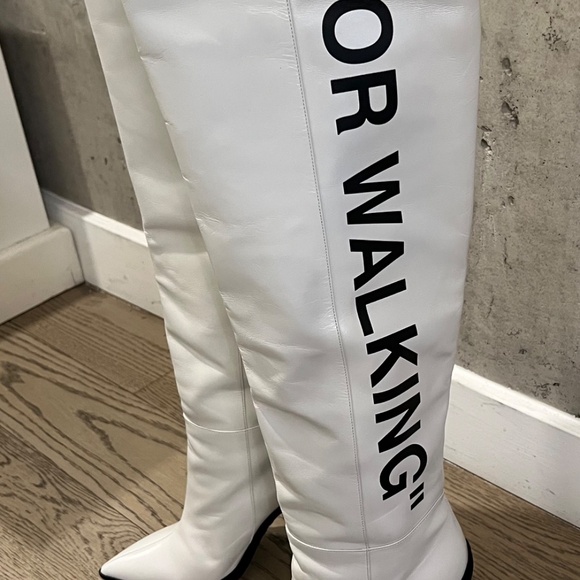 Off White - c/o Virgil Abloh White For Walking Boots - 120 Knee - - Picture 2 of 5
